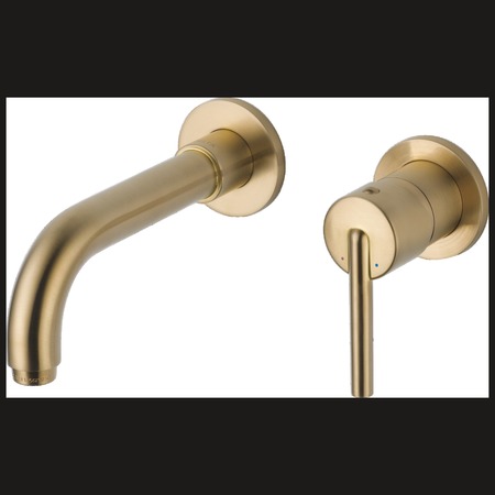 DELTA 2-hole 4-8" installation Hole Wall-Mount Lavatory Faucet, Champagne Bronze T3559LF-CZWL